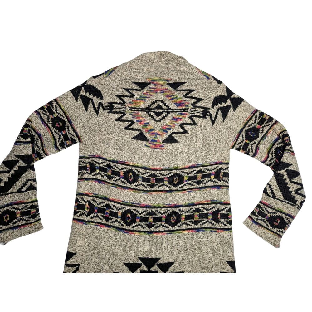 Northern Angel Aztec Southwestern Long Cardigan Sweater Boho Women's Size Large - Picture 11 of 16